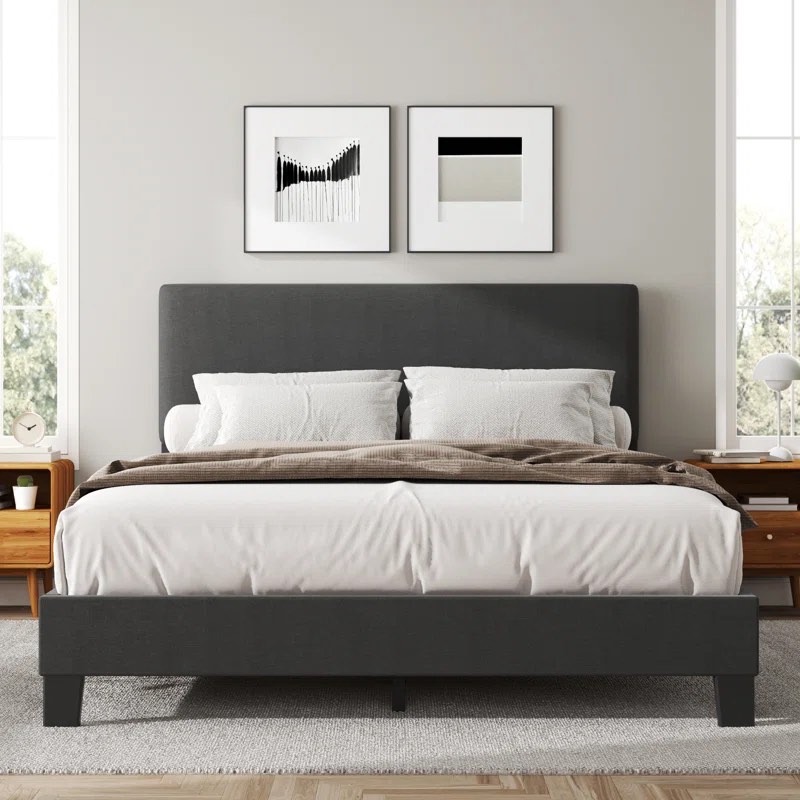 Issi Upholstered Bed (Queen Size )
