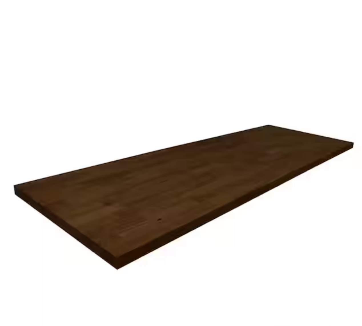Hevea Prestain Espresso 6 Ft. L X 25 In. W X 1.5 In. T Finished Butcher Block Countertop With Eased Edge
