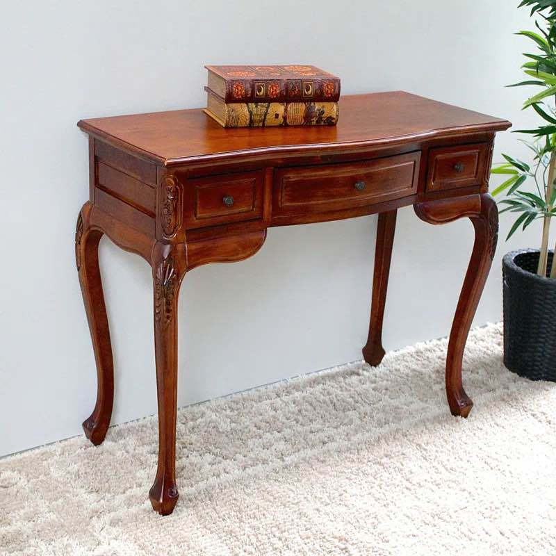 Keiper Hand Carved Wood Indoor Vanity Desk