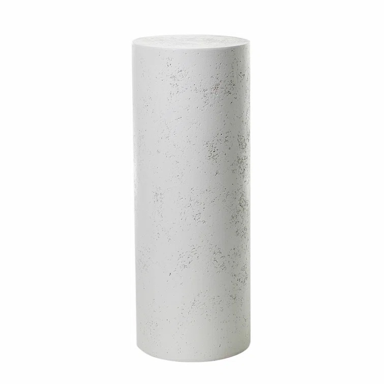 31.5" H x 11.75" W x 11.75" D Handmade Pot Planter white 
