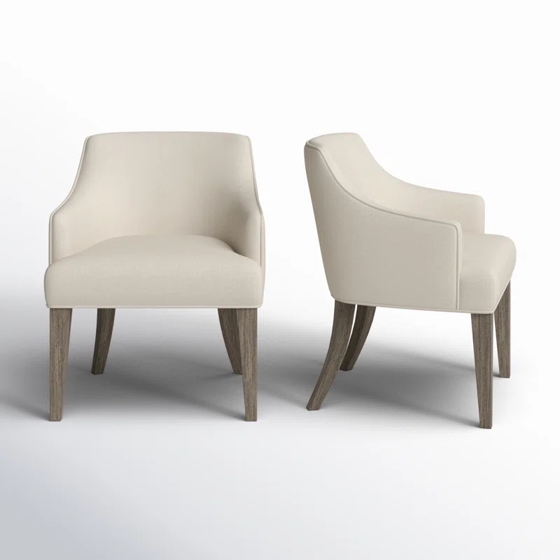 Montego Upholstered Dining Chair (Set of 2) ivory 