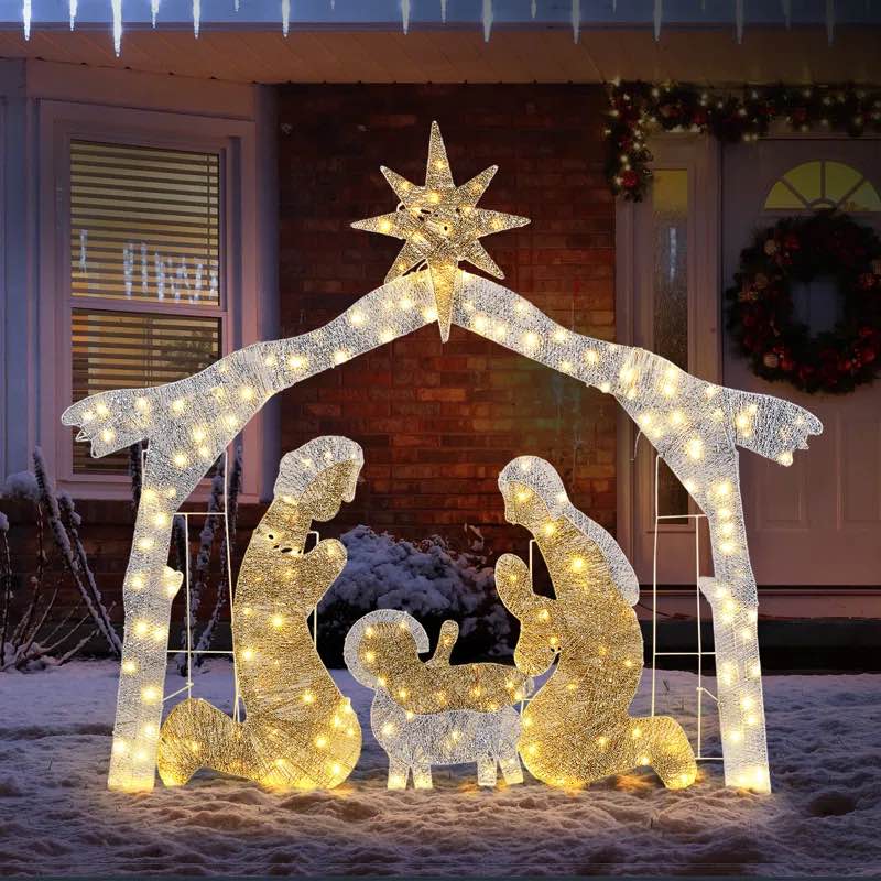Janny Indoor Christmas Decoration Overall 62.6'' H X 68.29'' W X 0.78'' D