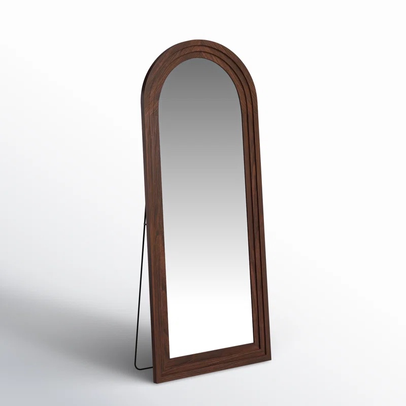 Borseth Mirror brown Overall 71'' H X 30'' W X 1.56'' D Mirror 64.76'' H X 23.76'' W