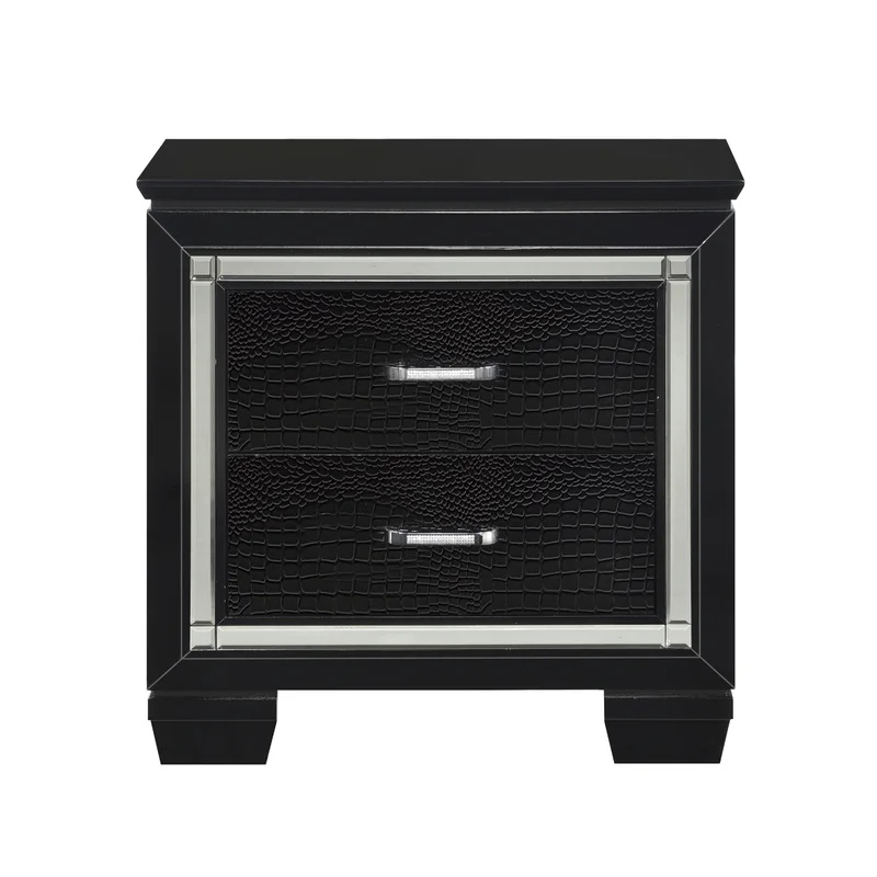Oscar 2 - Drawer Nightstand black Overall 28.25'' H X 28'' W X 17'' D Drawer Interior 4.5'' H X 18.5'' W X 13.35'' D Overall Product Weight 61.6 lb.