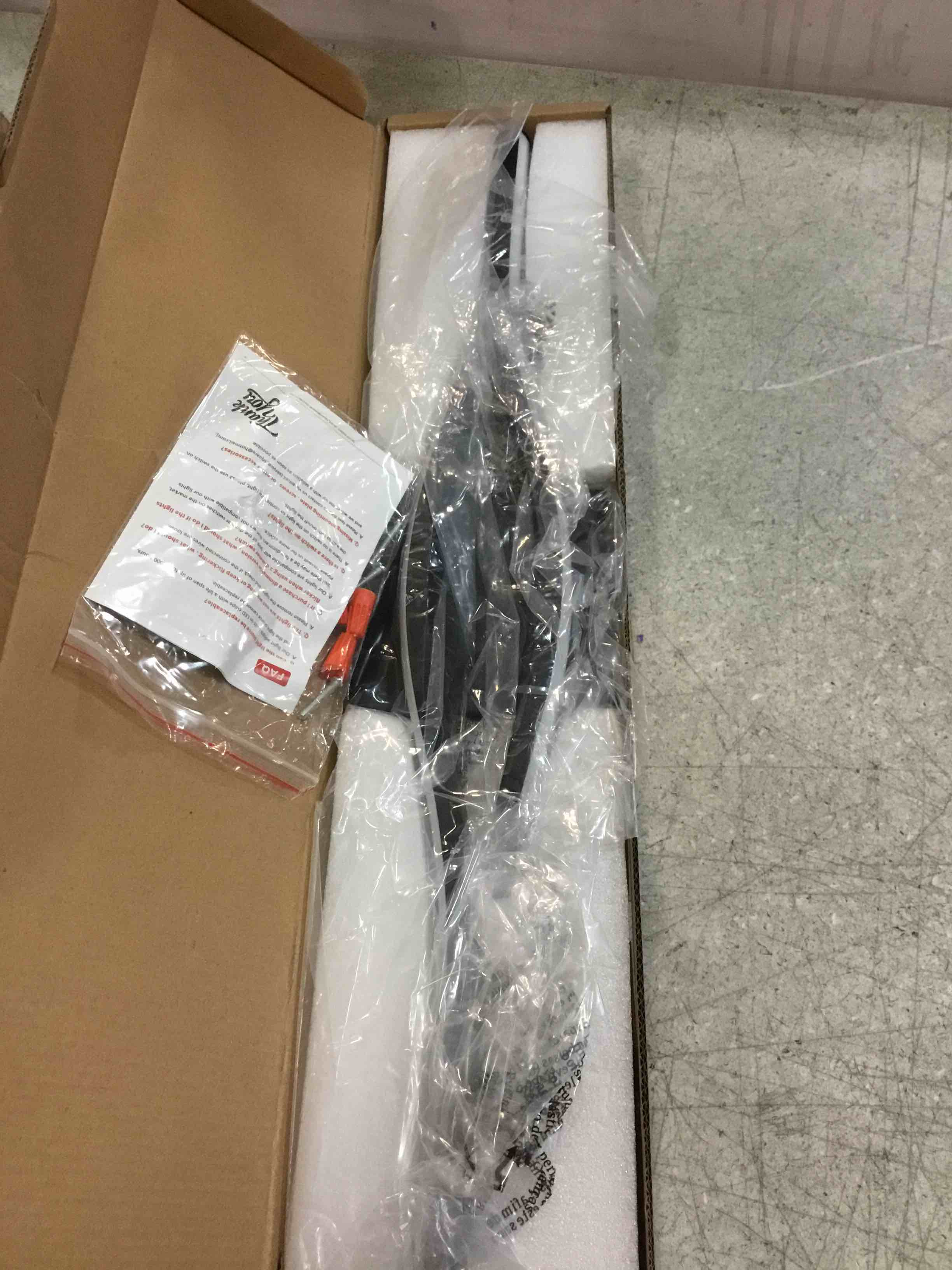 Condition photo showing Good Condition for Joossnwell Vanity Light for Bathroom Lighting Fixtures Over Mirror Black Dimmable 5CCT Vanity Lighting Fixture Modern Bath Vanity Lights Bar 23 Inch Led Bathroom Sconces Black 23 Inch Long