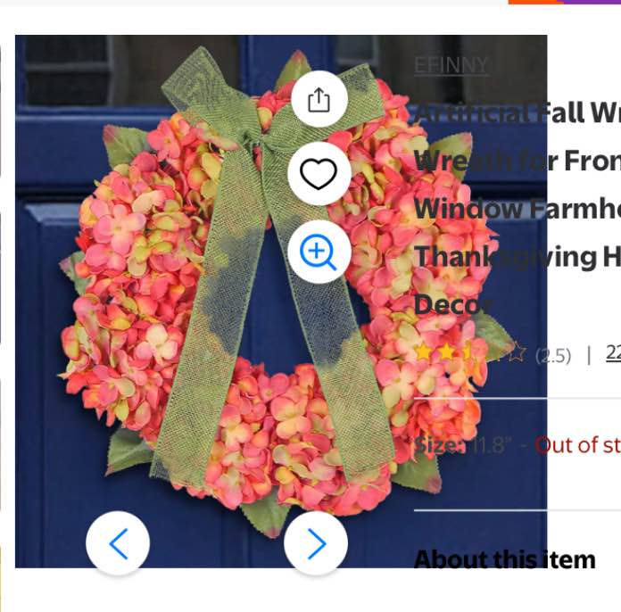 Pink Forsythia Door Wreath 24 Inch Spring Front Door Wreath Blossom Cluster Flower Farmhouse on Grapevine for Festival Celebration Front Door Wall Window Decoration Home Christmas Decor