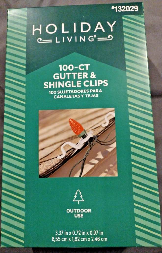 (pack of 2) Holiday Living 100 Count All Purpose Light Holders 132029 Box of 100 Clips NIB