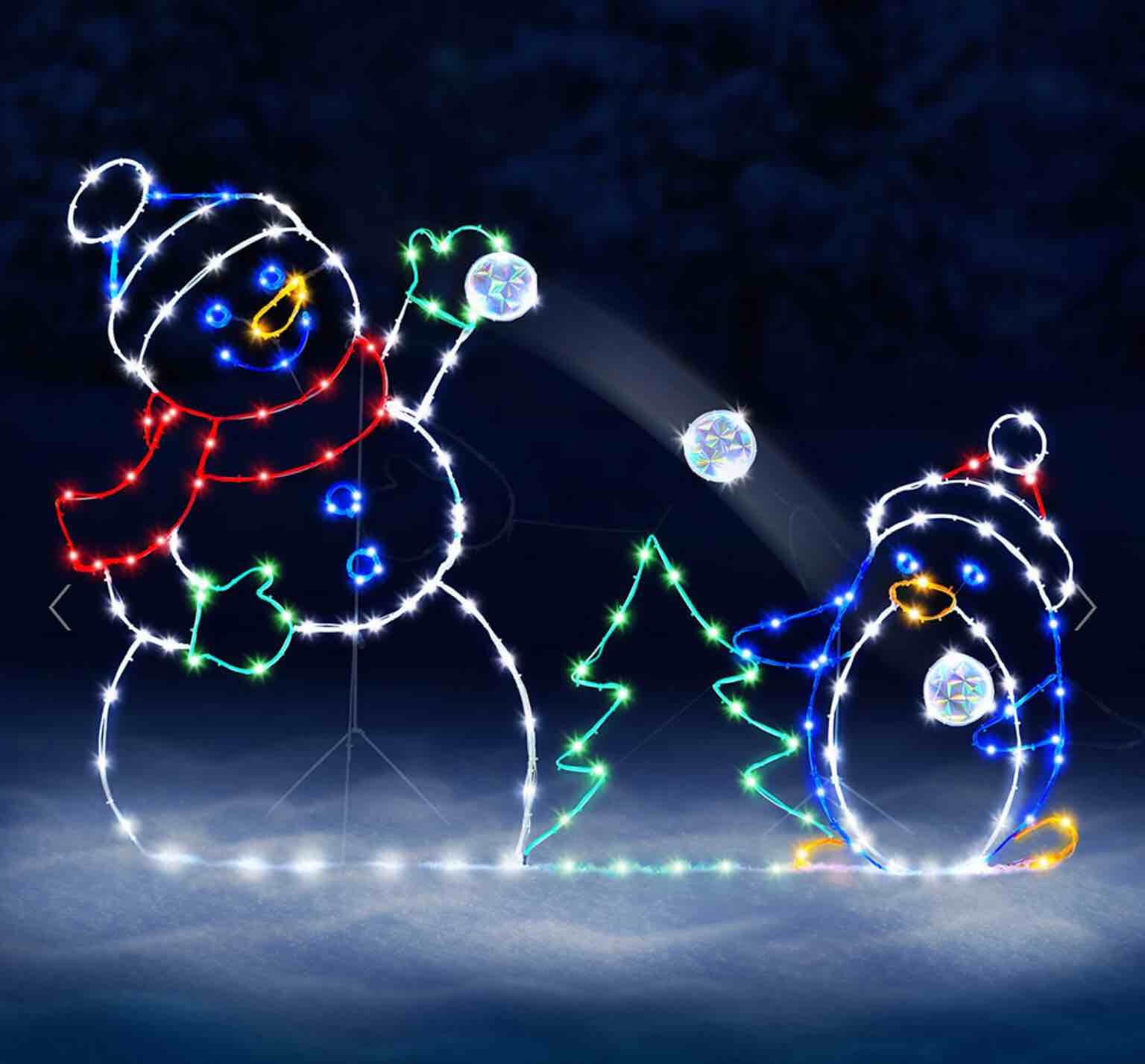 the playful animated snowball fight