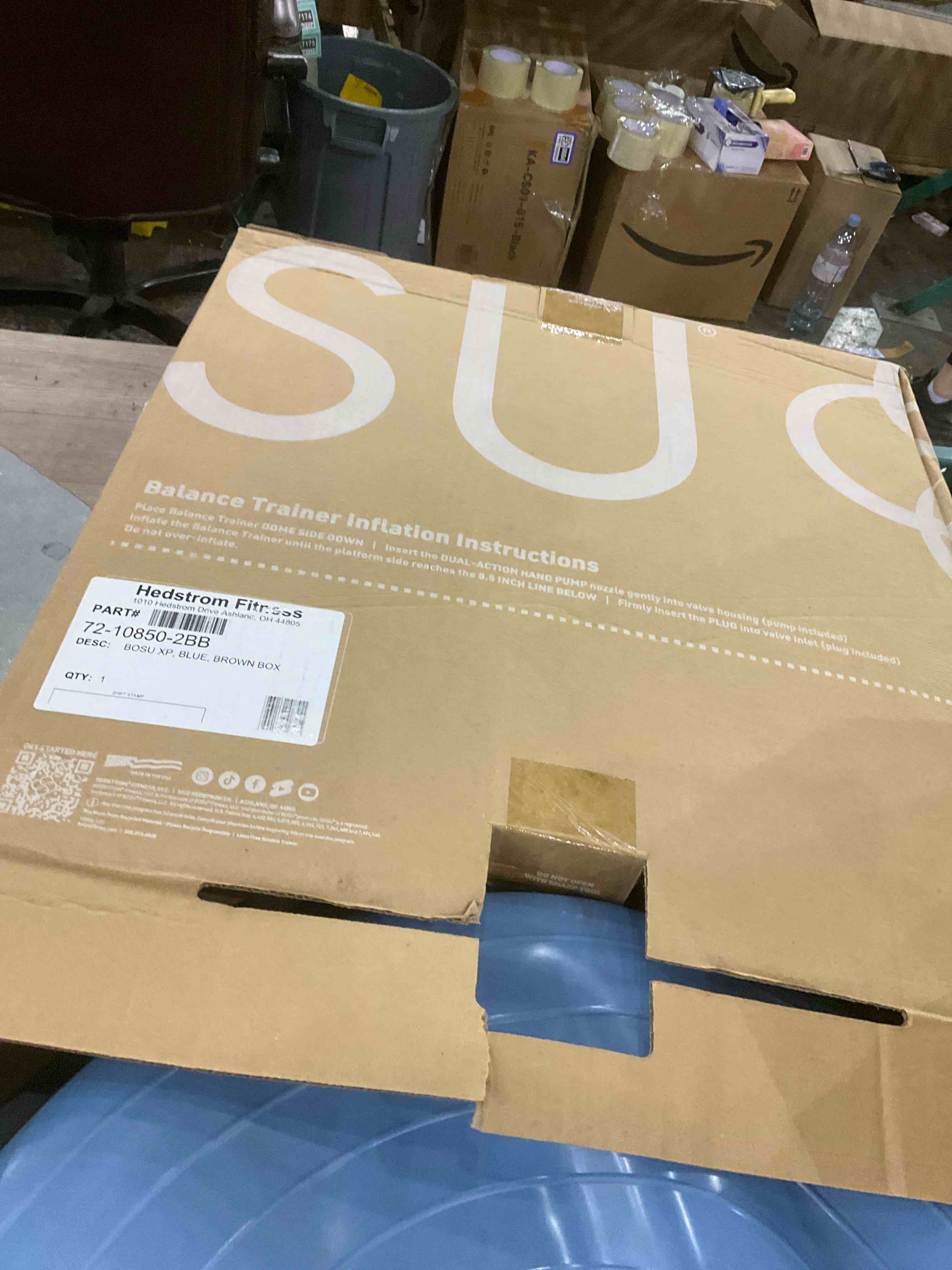 Bosu Multi Functional Home Gym 26 Balance Strength Trainer Ball Blue