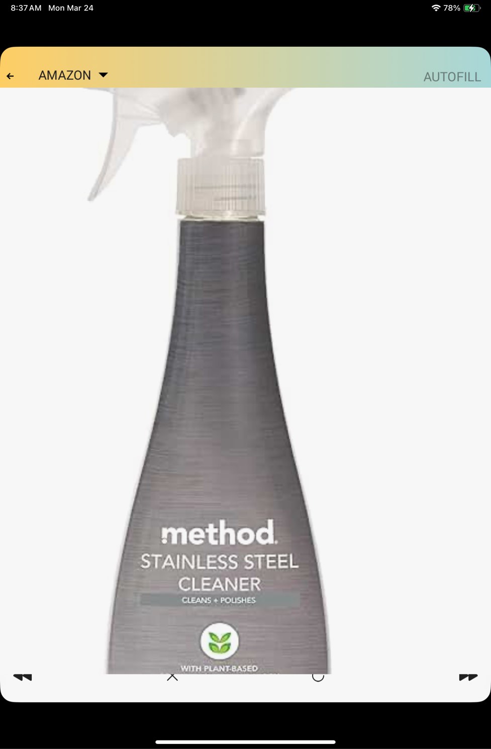 Method Stainless Steel Cleaner + Polish, Apple Orchard, Cleans Fingerprints and Smudges, 14 FL Oz (Pack of 1)