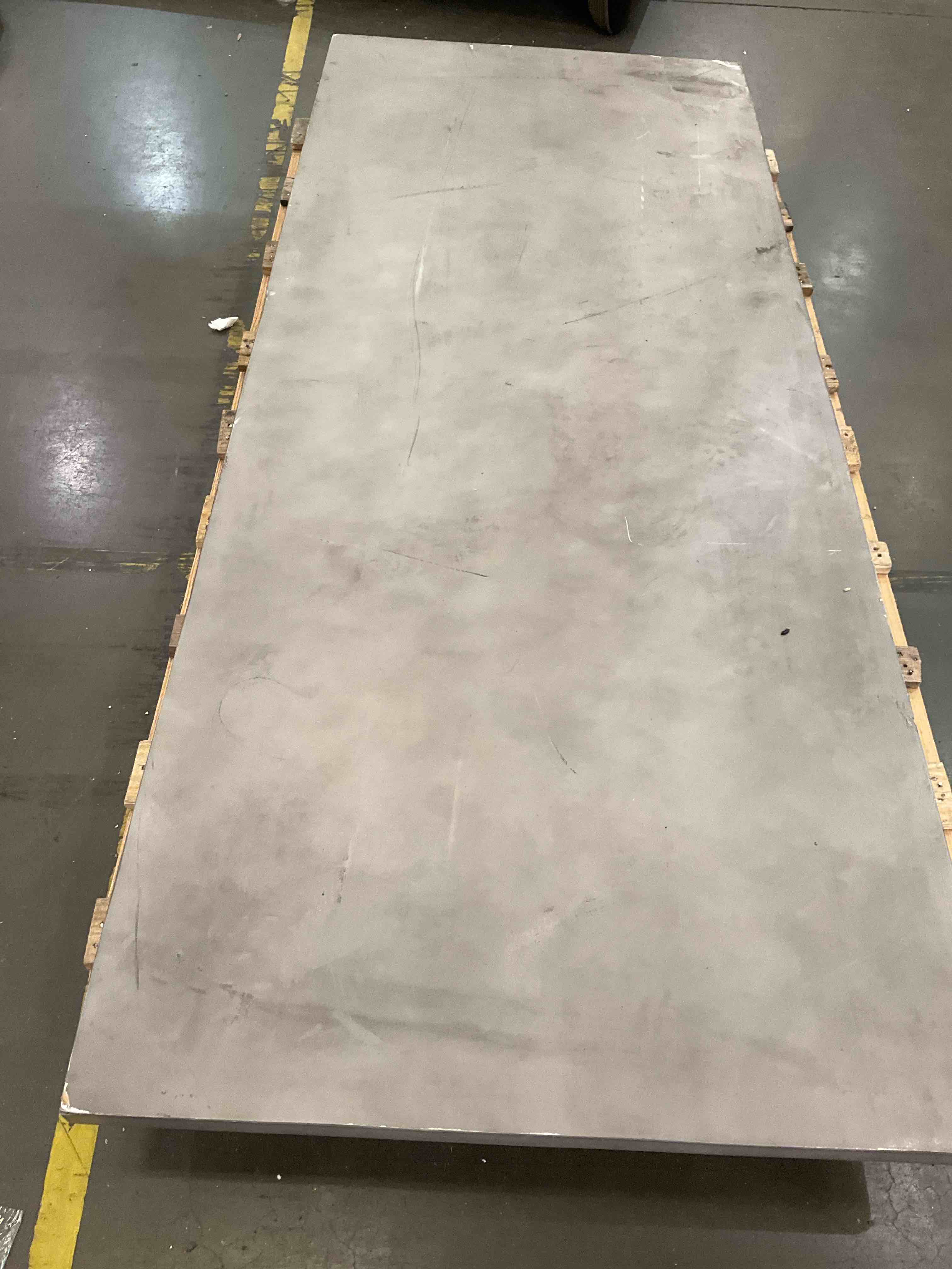 square piece of wood painted gray (heavy)