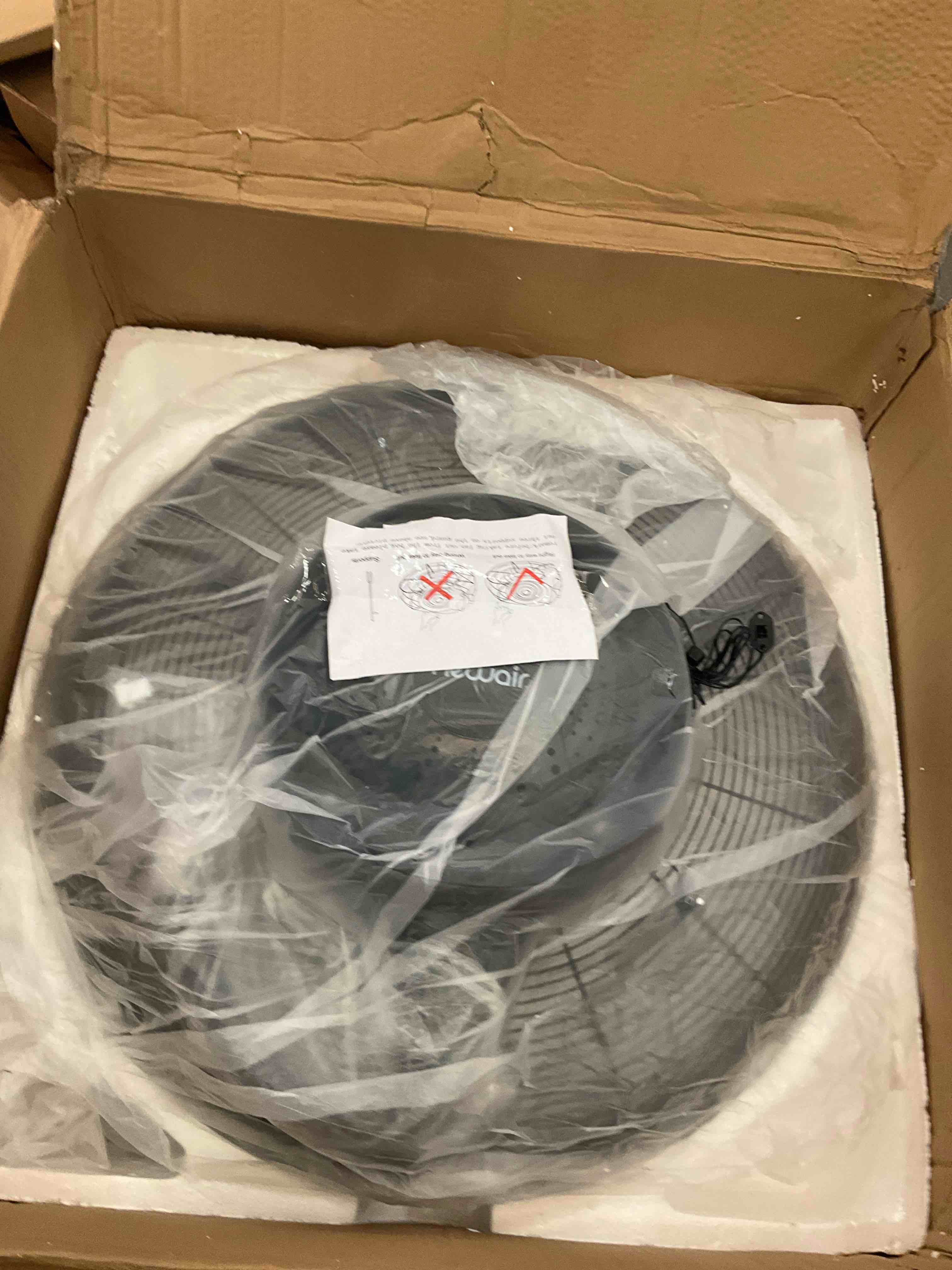 NewAir 26" Pedestal Misting Fan | 8700 CFM | Adjustable Mist Levels | Water Tank | 3 Fan Speeds | Black Mister Fan | Perfect for the Patio, Back Yard, or Outdoor Dining Space