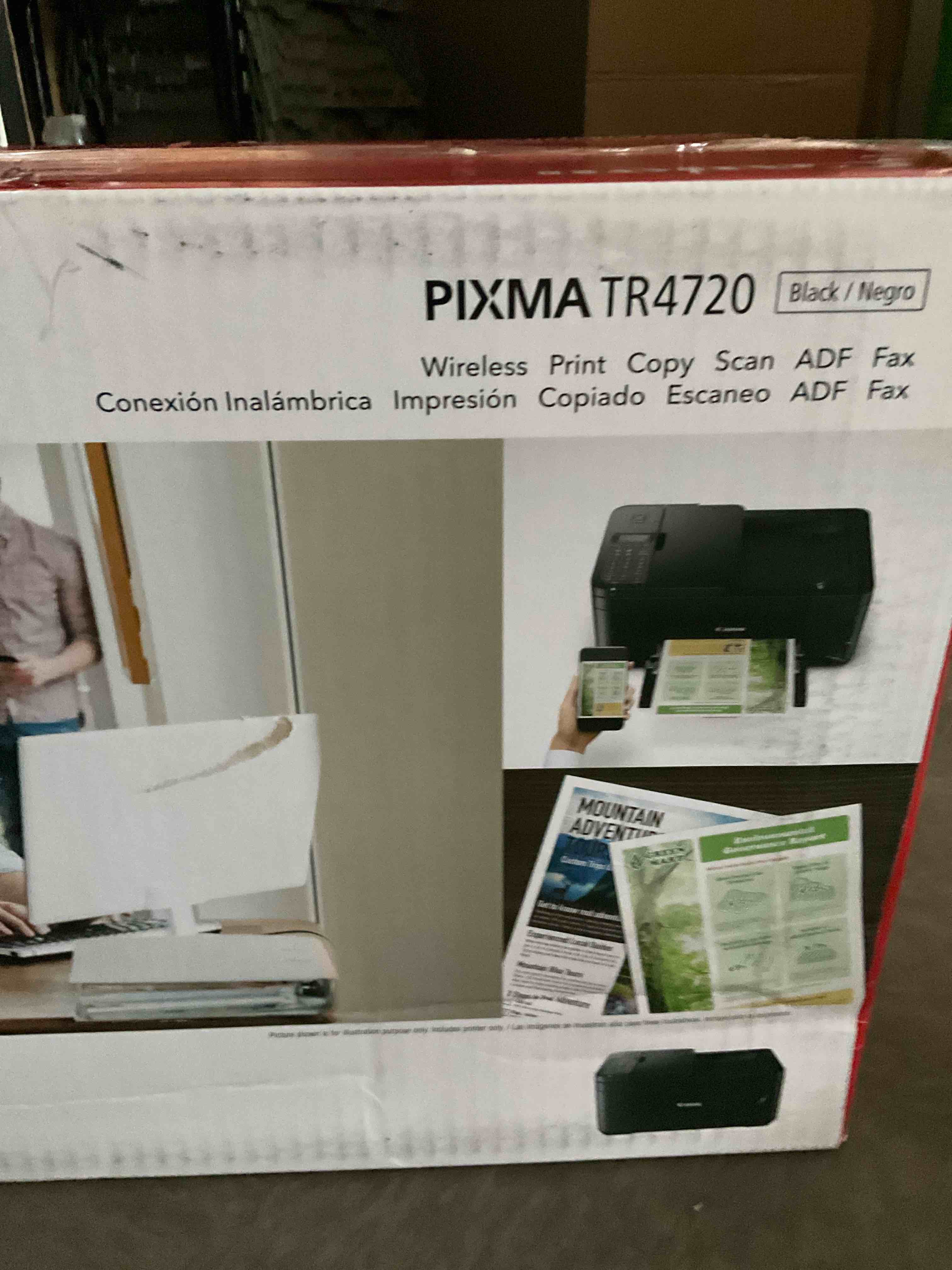 Canon PIXMA TR4720 All-in-One Wireless Printer for Home use, with Auto Document Feeder, Mobile Printing and Built-in Fax, Black