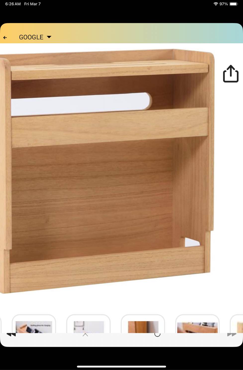 KIRIGEN Wireless Router Storage Box Multi Layer Router Organizer Shelf Box Wood Power Cable Management and Organizing Rack Box for Office and Home Natural (LYQ-NA)