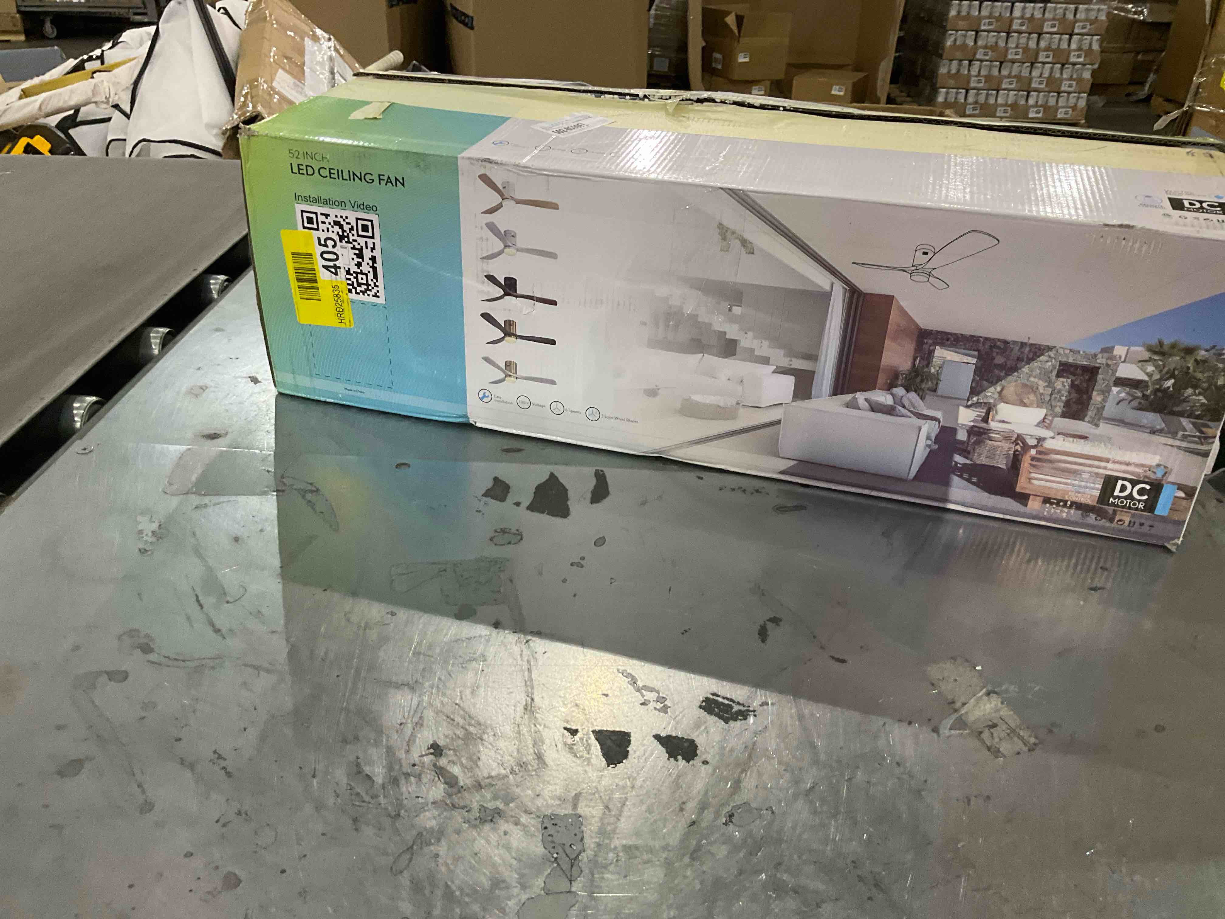 42" White Wood Ceiling Fan With Light And Remote Control, 6 Speed