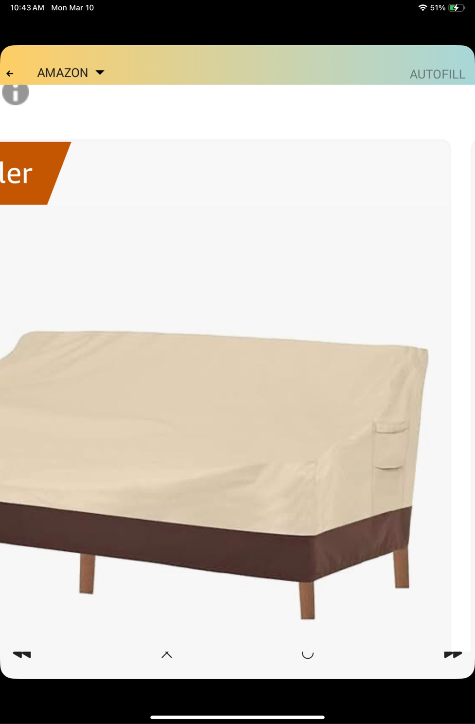 Breathable Patio Sofa Cover