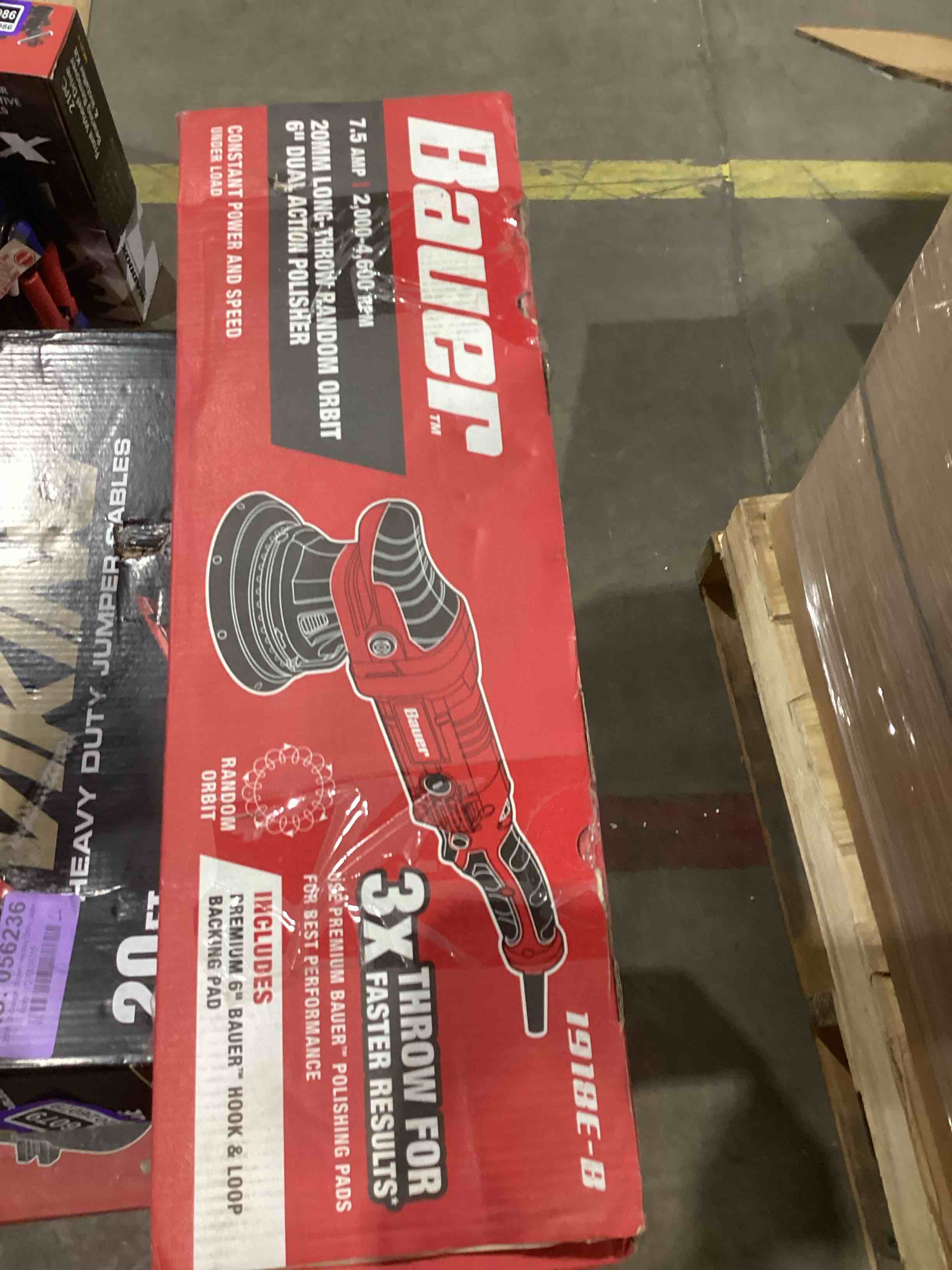 Bauer BAUER 7.5 Amp 6 in. Long-Throw Random Orbit DA Polisher 20mm long-throw random