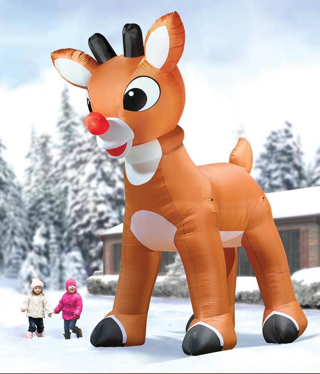 the 15' inflatable rudolph with blinking nose
