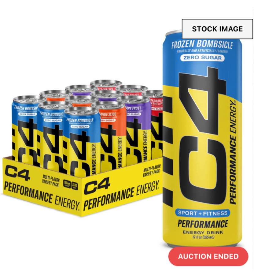 BB: 05/2025 C4 Energy Drinks Variety Pack, Sugar Free Pre Workout Performance Drink With No Artificial Colors or Dyes, Zero Calorie, Coffee Substitute or Alternative, 4 Flavor Variety 12 Pack