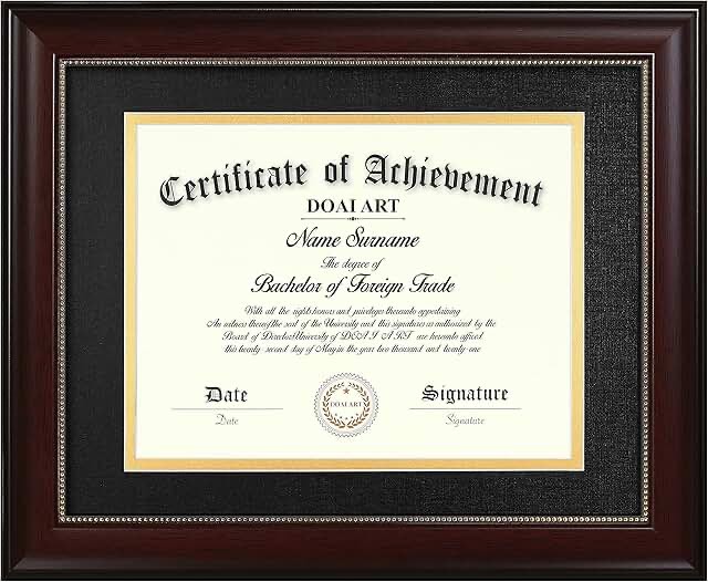diploma certificate frame