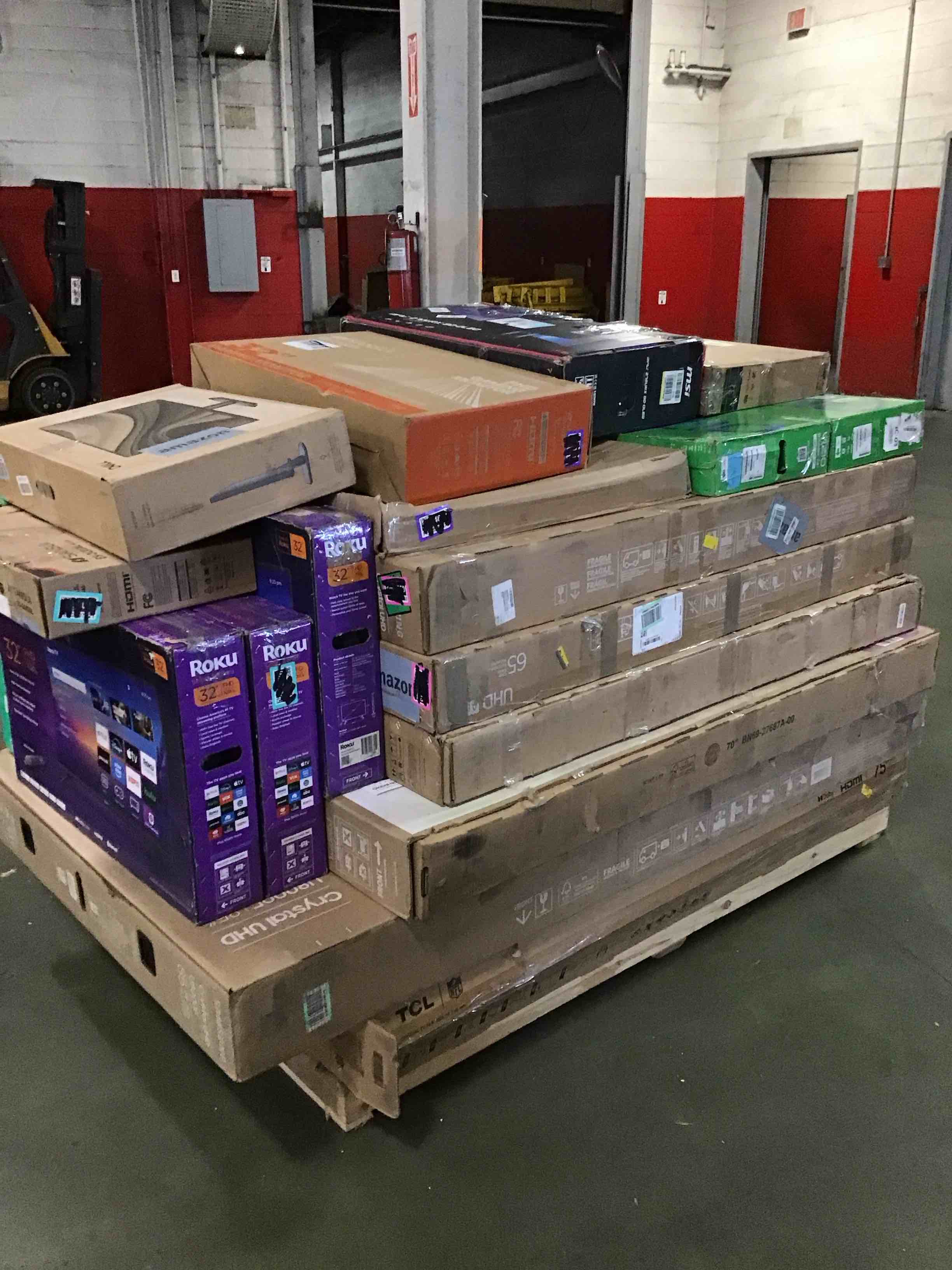 assortment of defective electronics for parts 