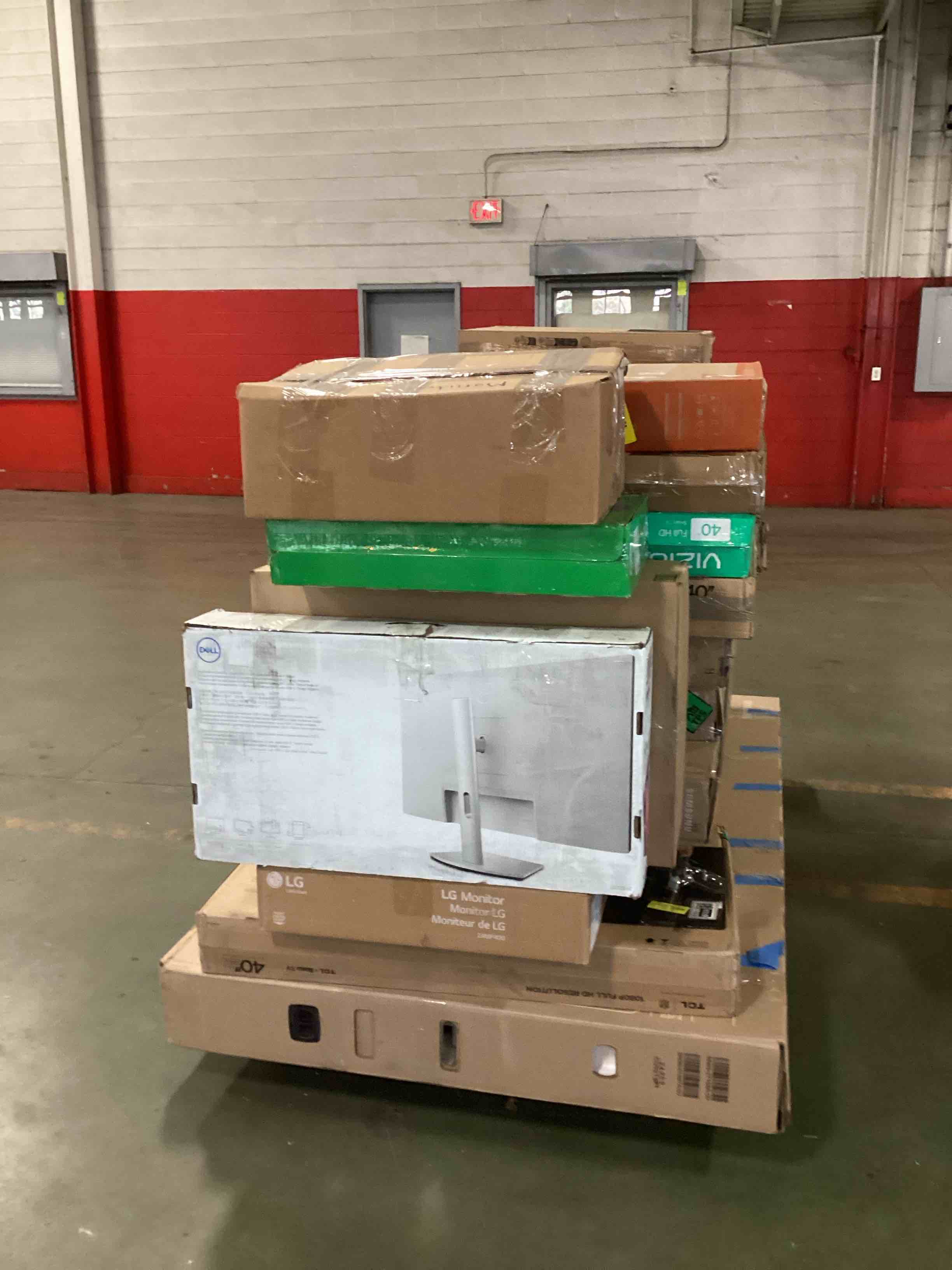 pallet of defective electronic for parts