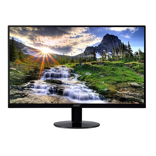 Acer 21.5 Inch Full HD (1920 x 1080) IPS Ultra-Thin Zero Frame Computer Monitor (HDMI & VGA Port), SB220Q