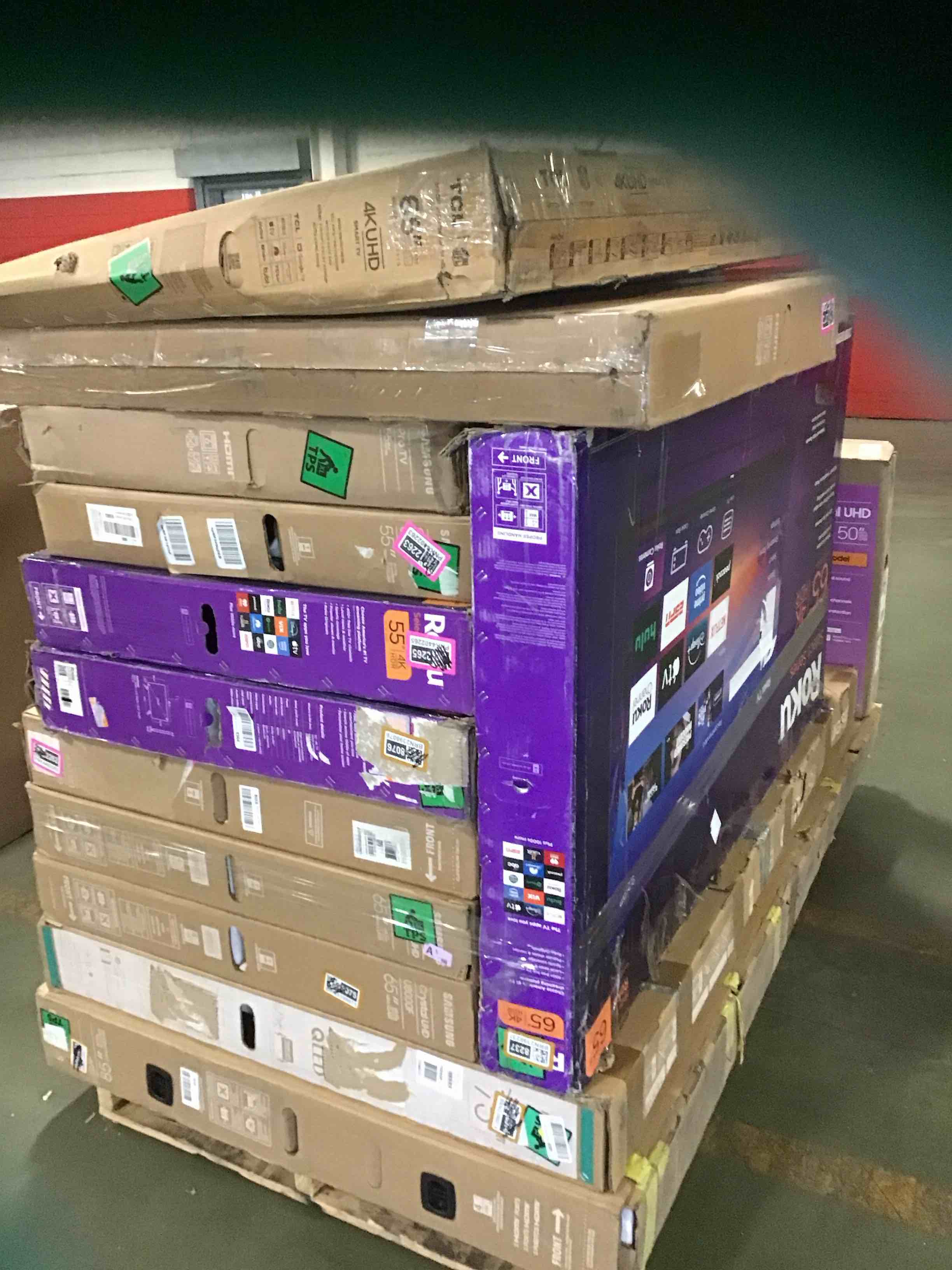 assortment of defective electronics for parts