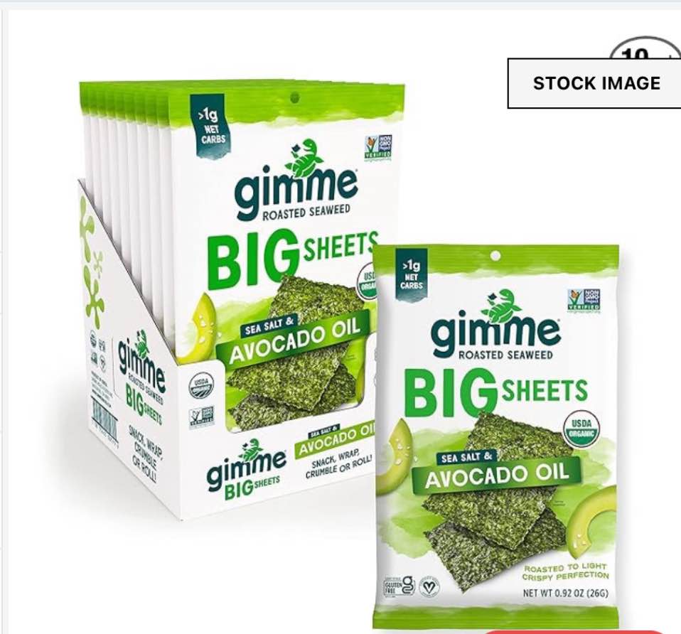 ( 02/19/2025)KHLV22000076 0.92 oz Sea Salt & Avocado Oil Roasted Seaweed