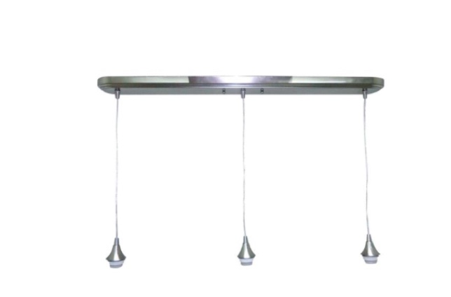 Style Selections 36-in Polished Nickel Hardwired Mini Pendant