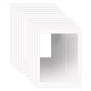 ZBEIVAN 18x24 White Picture Mats for 16x20 Pictures with Core Bevel Cut Frame Mattes - Pack of 12