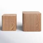 AllModern J1430 End tables-Entertainment Natural ash veneer (cracked)