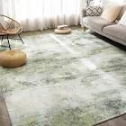 YIHOUSE Modern Washable Area Rug for Living Room Bedroom - Large Abstract (GREEN) Rug Non-Slip Ultra-Thin Home Decor,Abstract 4x6ft Abstract 4' x 6' (Rectangular), (color is not white, color is green)