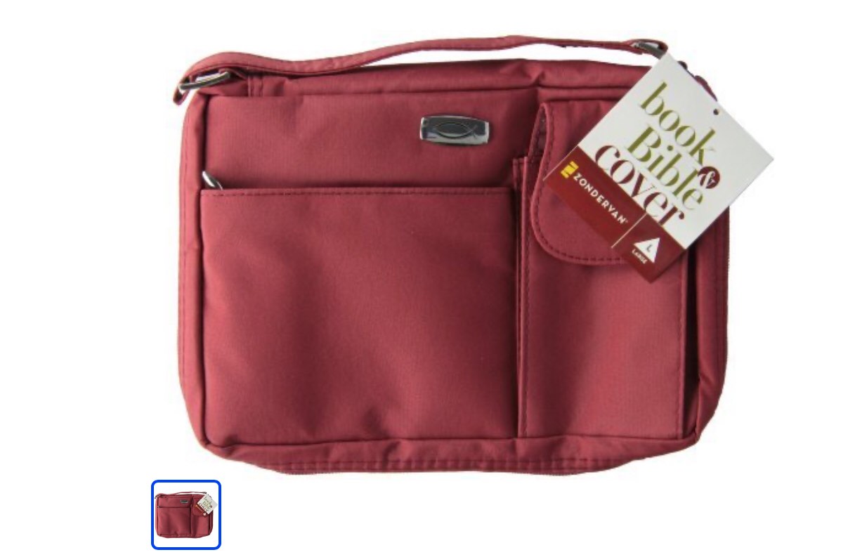 Microfiber  with Exterior Pockets, LG Bible Cover