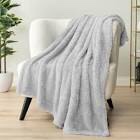 police collection ultimate Sherpa throw  127x152  light gray 