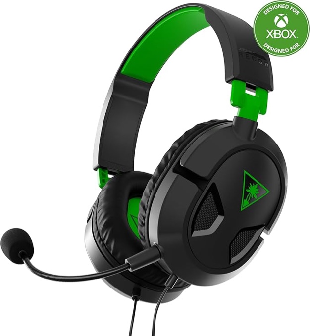 Turtle Beach Recon 50 Wired Gaming Headset - Xbox Series X|S, Xbox One, PS5, PS4, PlayStation, Nintendo Switch, Mobile & PC with 3.5mm - Removable Mic, 40mm Speakers, In-line Controls  Black