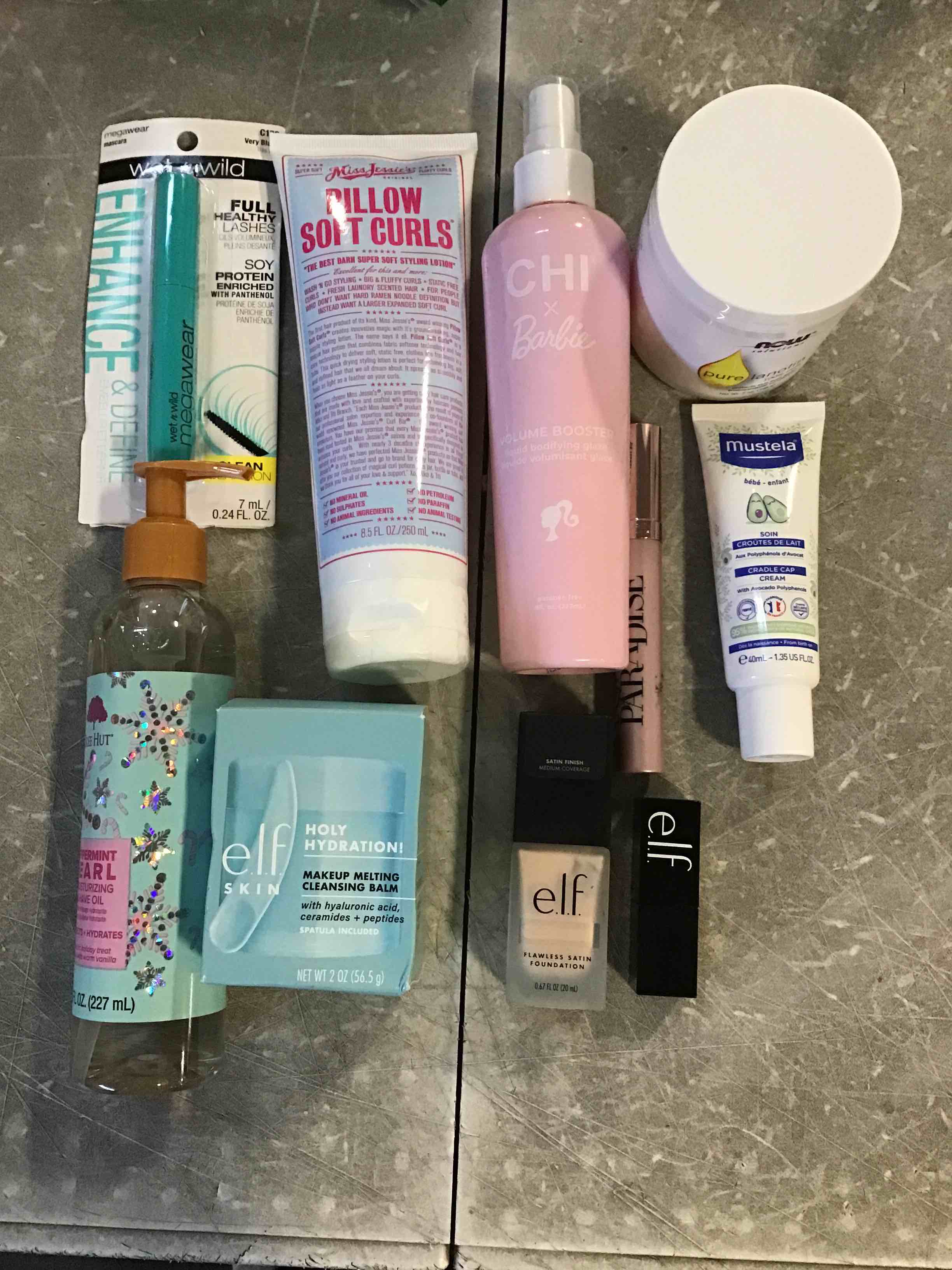 lot of 10 assorted small items for skin, etc, 