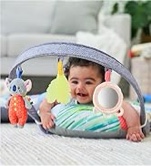 Infantino 3-in-1 Tummy Time, Sit Support & Mini Gym - Removable Toy Arch -