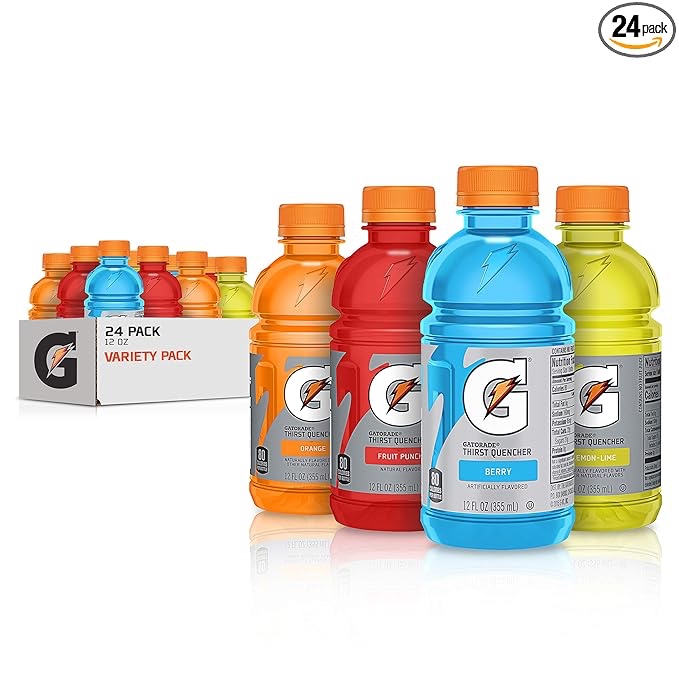 01/14 2025 Gatorade Classic Thirst Quencher, Variety Pack, 12 Fl Oz (Pack of 24)