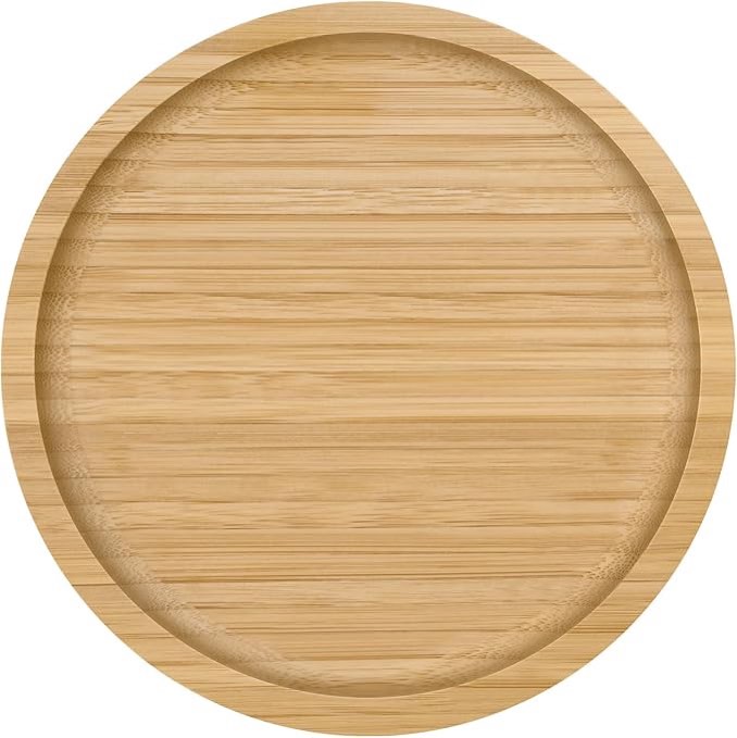 Bruntmor round wooden plate