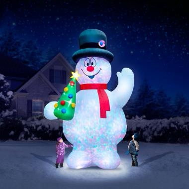 the 16' frosty the snowman lightshow