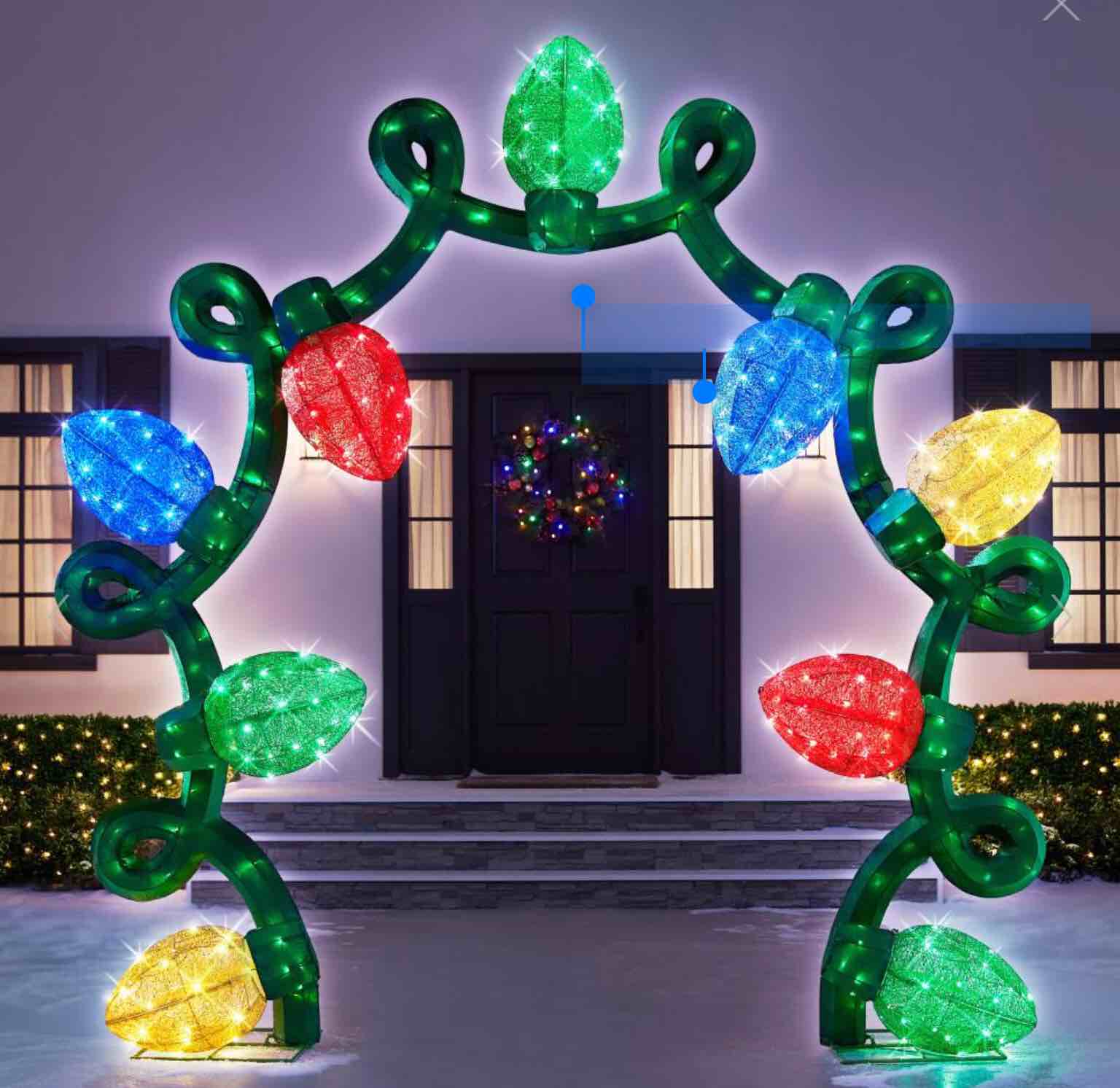 the 8 1/2' illuminating festive archway