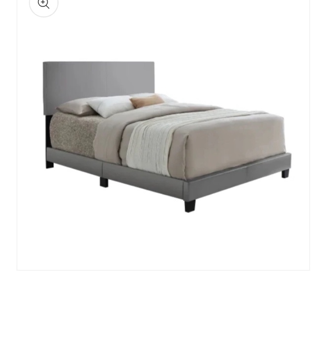 heather Grey twin size bed 