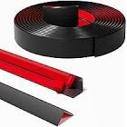 36 Feet Wall Corner Protector Trim Molding 1.57 in Width BLACK PEELStick Molding 90 Inside & Outside Corner Guards & Caulk Strip Trim for Wall Edge, Floor, Window, Door, Ceiling 36 Feet BLACK