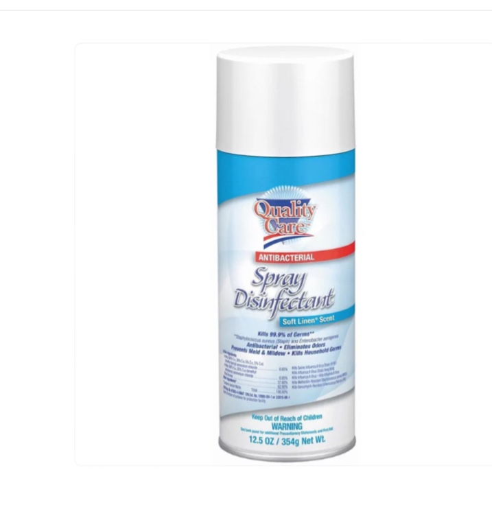 QUALITY CARE SPRAY #424 SOFT LINEN DISINFECTANT