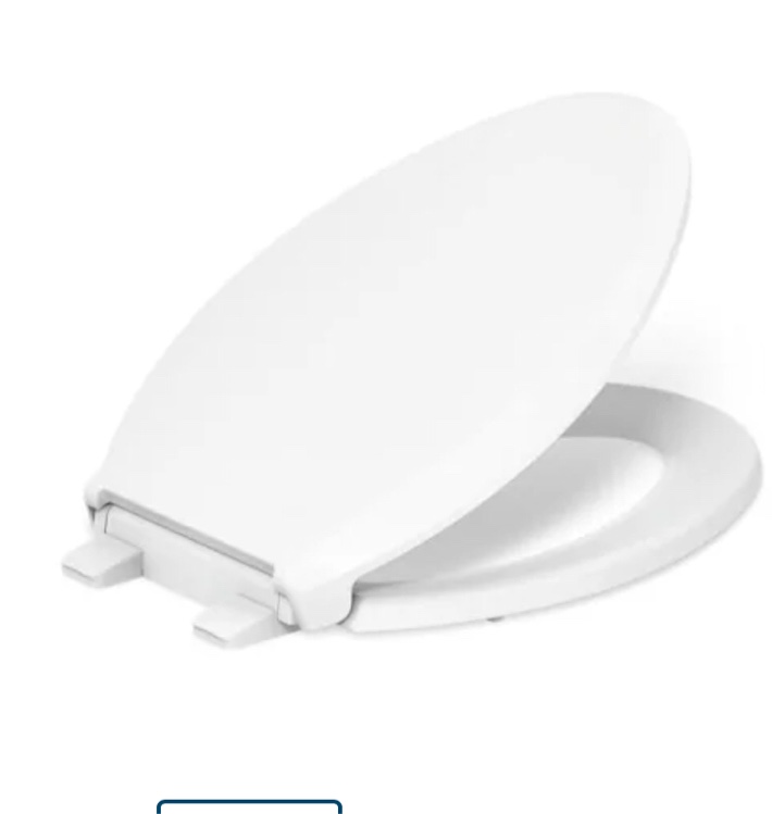 Kohler Cachet Elongated Closed-Front Toilet Seat with Soft Close and Quick Release