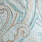 Levtex Home - Spruce Spa Quilt Set - King Quilt + Two King Pillow Shams - Paisley Pattern in Soft Spa and Tan Hues - Quilt Size (106 x 92) and Pillow Sham Size (36 x 20)- Reversible Pattern -Cotton Blue King