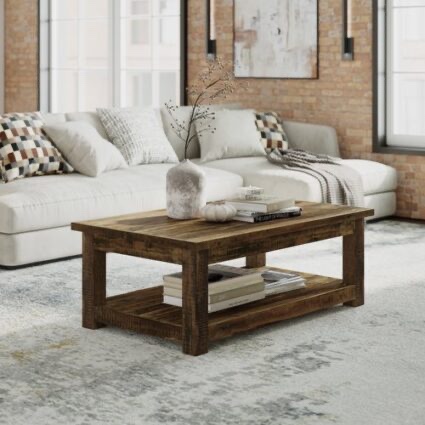 Reclamation Salvaged Wood Rectangle Coffee Table