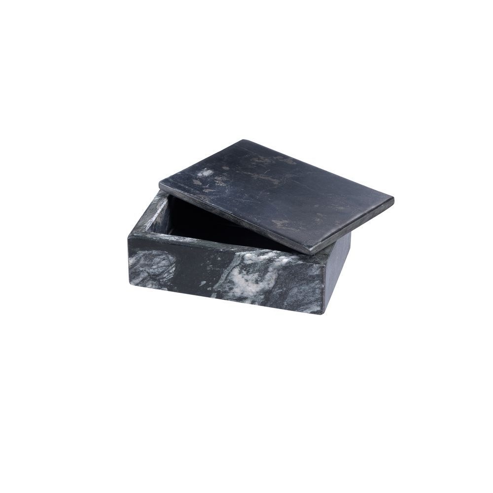 BIDK Home Marble Rect. Box Black - BLACK