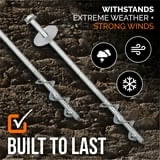 (Similar)(Incompleto)Anclajes de Trampolín de Servicio Pesado de Viento Alto - Juego de 6 de 12" - Kit de Anclaje de Trampolín - Anclajes de Estacas de Trampolín de Viento Alto - Anclajes de Suelo de Servicio Pesado - Estacas de Viento de Trampolín - Estacas de Suelo de Servicio Pesado